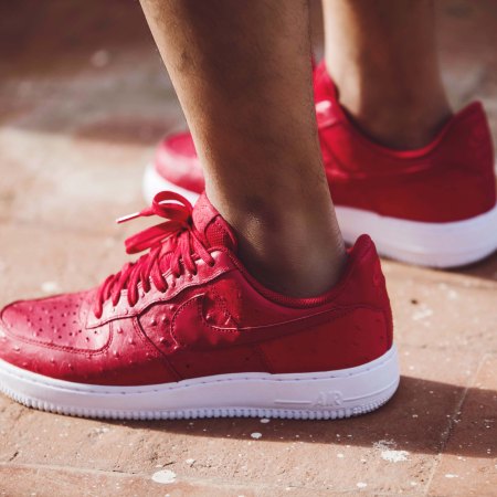 Air Force 1 LV8 Ostrich Leather Red