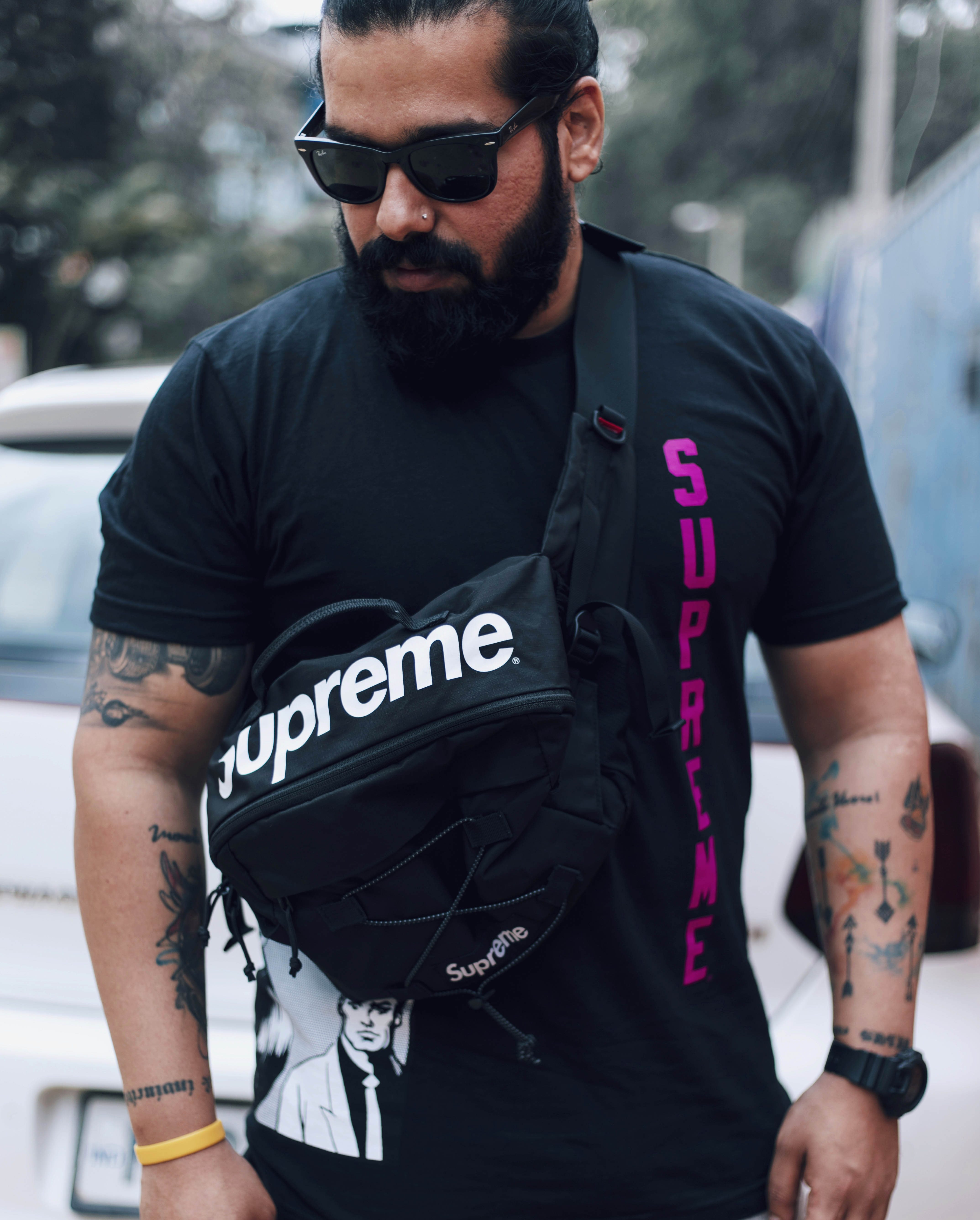 supreme waist bag men